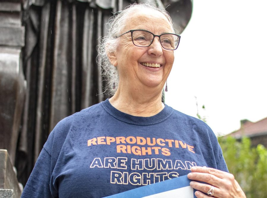 Cloydia Hill Larimore is a local activist who attended this year’s CU Women’s March and has been protesting for women’s rights in the community since she was a teenager.